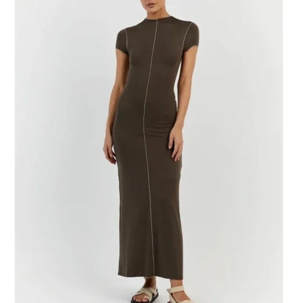 DISSH Brown Maxi Dress - Picture 1 of 6